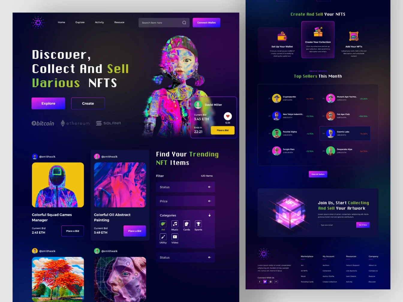 NFT Art Finance Website