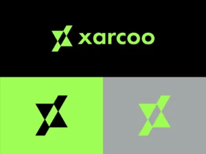 Xarcoo X Letter Logo and Brand Identity Design