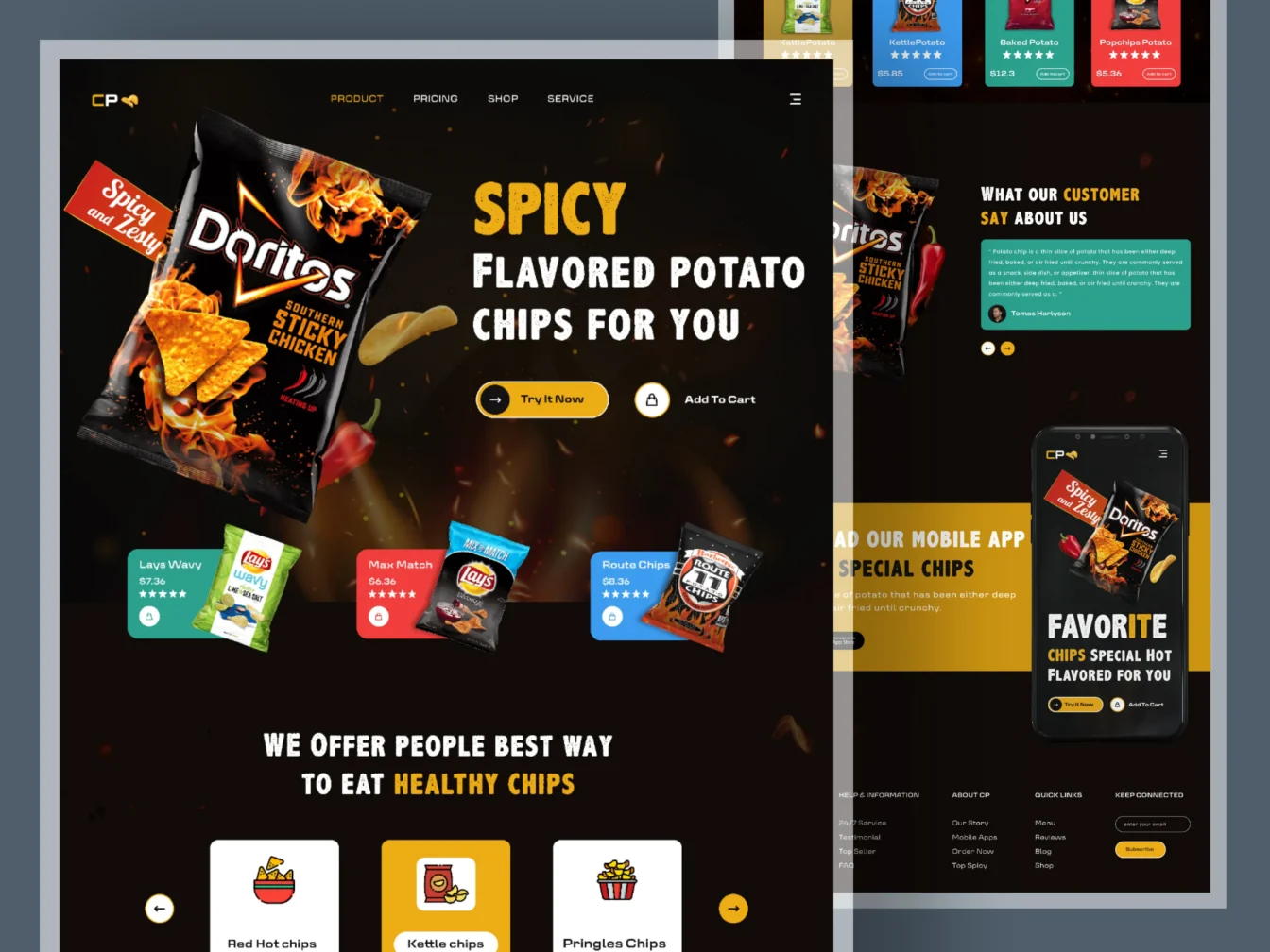 Doritos Chips Landing Page