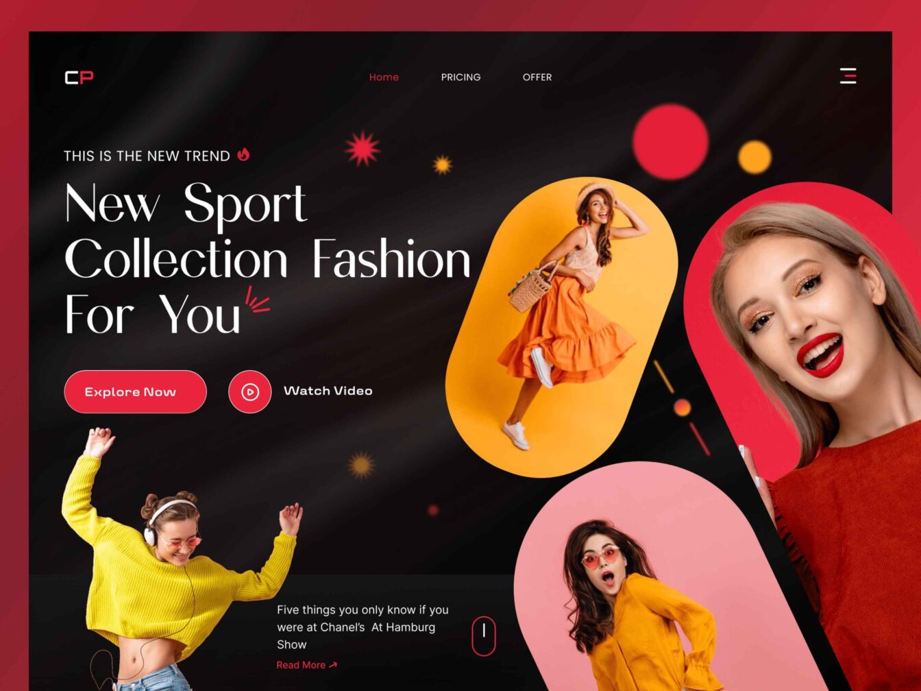 Fashion Website Landing Page