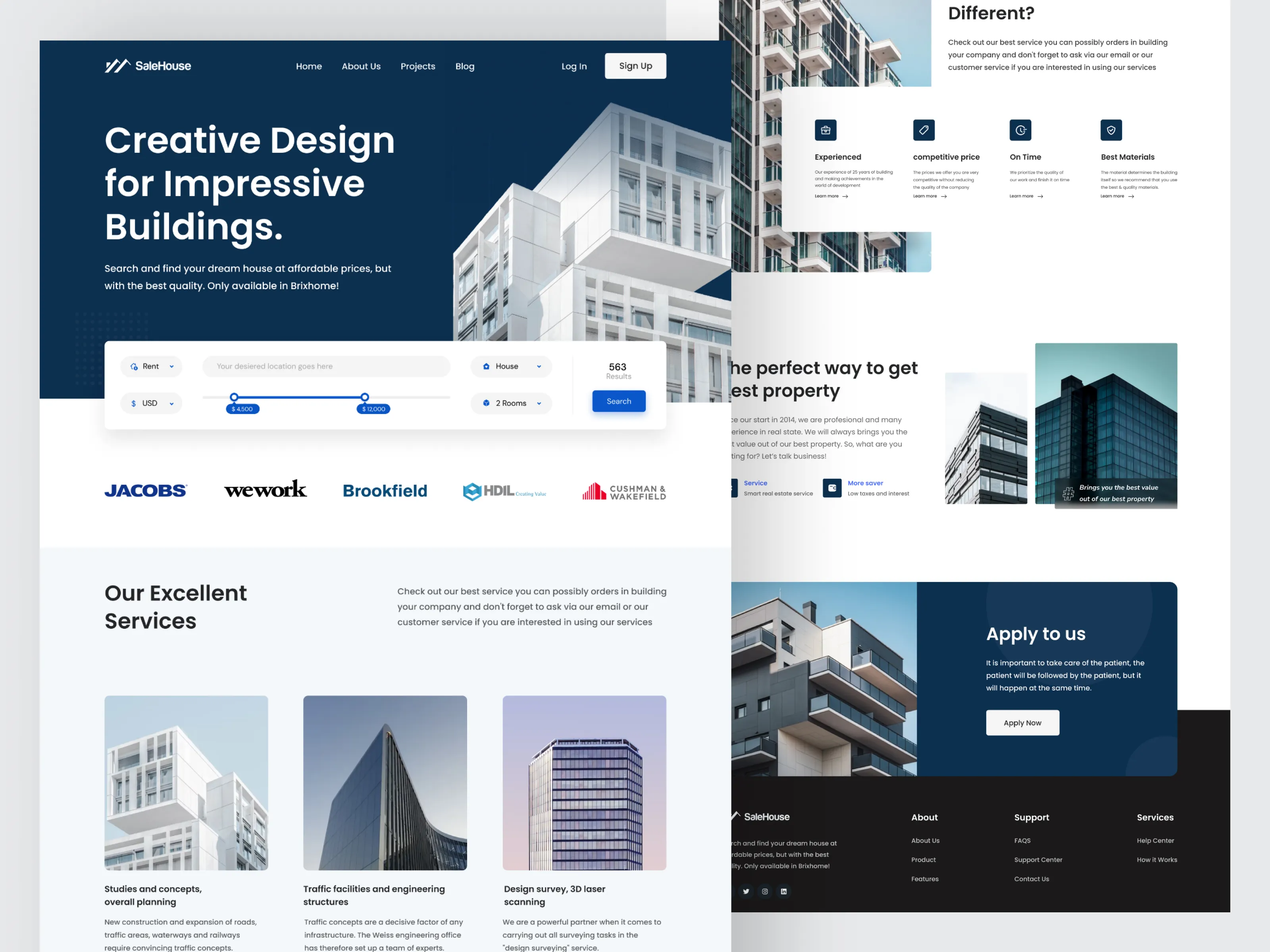 Real Estate Website Landing Page Template